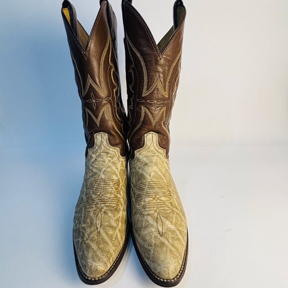 Vintage Abilene Western Cowboy Boots Elephant 9.5 D Made in USA main image 10